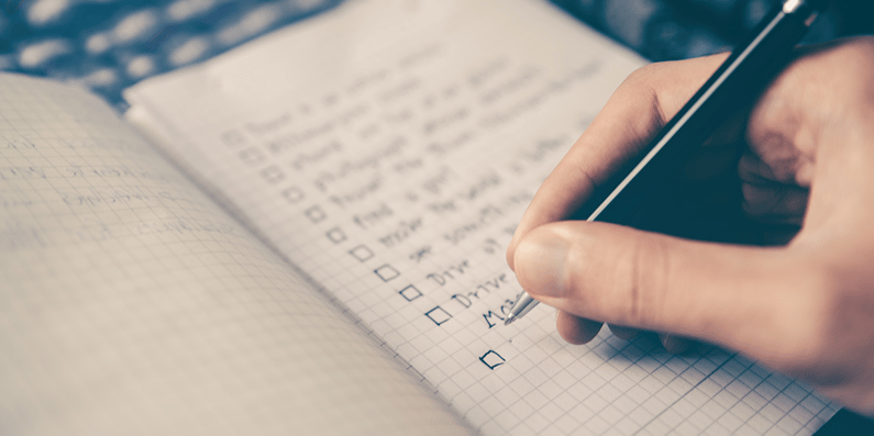 Productive checklist